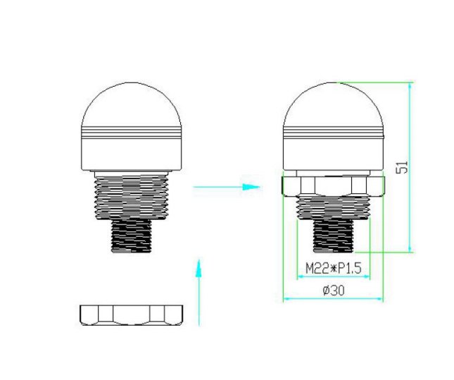 M4B-30 Teknik Çizimi