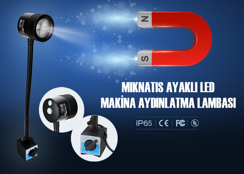 M3M Akrobak Uzun Kollu Led Makina Aydınlatma Lambası