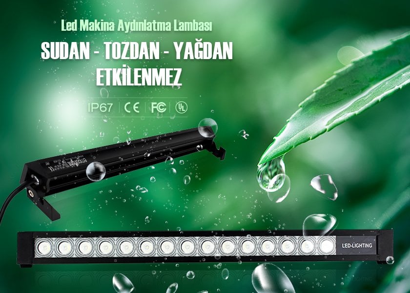 M9T Led Makina Aydınlatma Lambası Teknik Çizim