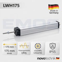 LWH175 Lineer Potansiyometre – 175 mm Strok
