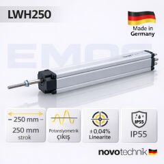 LWH250 Lineer Potansiyometre – 250 mm Strok