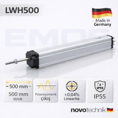 LWH500 Lineer Potansiyometre – 500 mm Strok