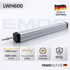 LWH600 Lineer Potansiyometre – 600 mm Strok