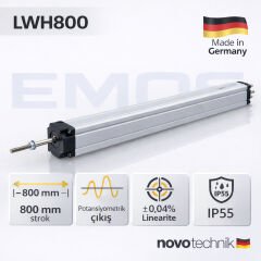 LWH800 Lineer Potansiyometre – 800 mm Strok