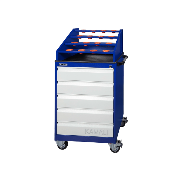 TA30840 16 Parça CNC Çekmeceli Takım Arabası Mavi