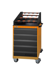 TA30840 16 Parça CNC Çekmeceli Takım Arabası Sarı