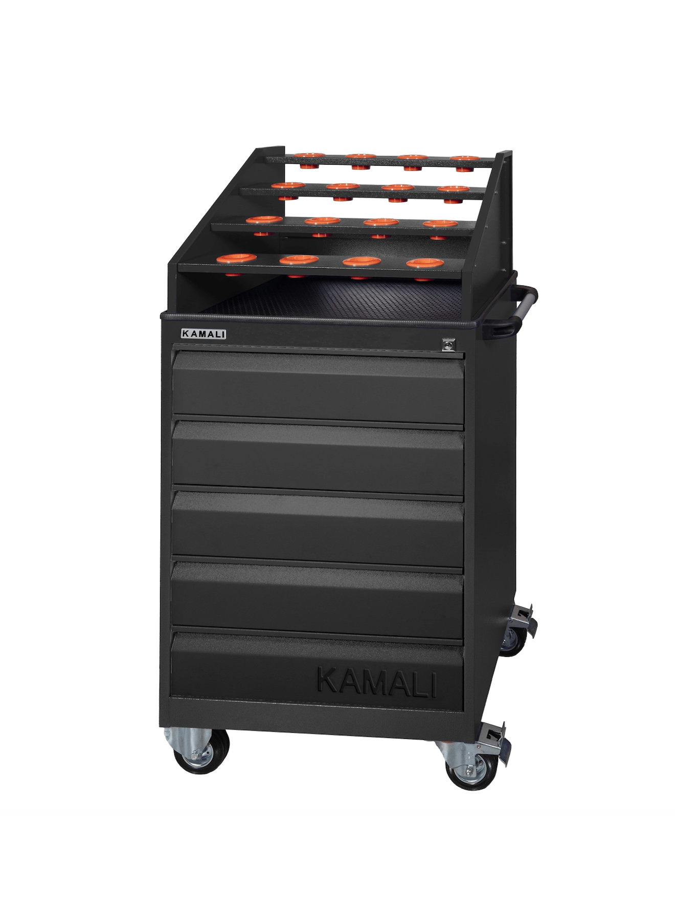 TA30840 16 Parça CNC Çekmeceli Takım Arabası Siyah