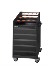 TA30840 16 Parça CNC Çekmeceli Takım Arabası Siyah