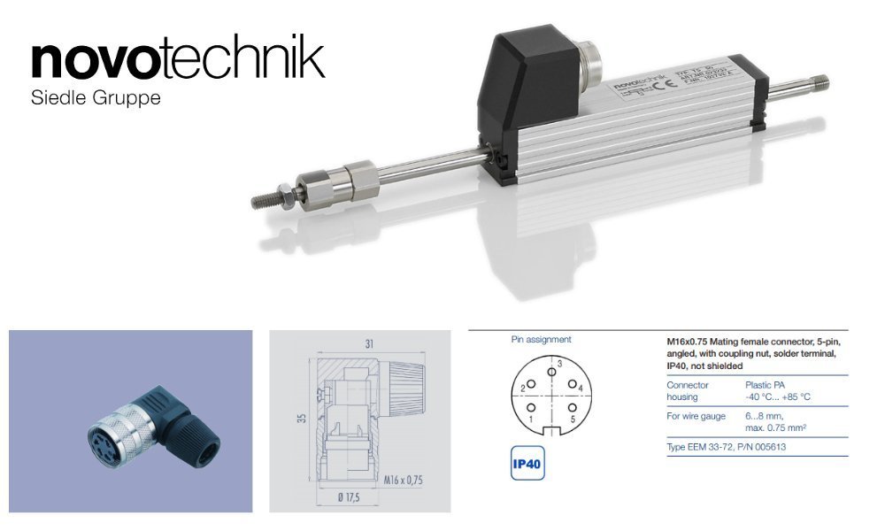 TS75 Potansiyometrik Lineer Cetvel EEM-3372 Soket