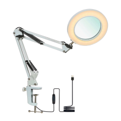 UPX 803L 5X LED Işıklı Akrobat Büyüteç Lambası